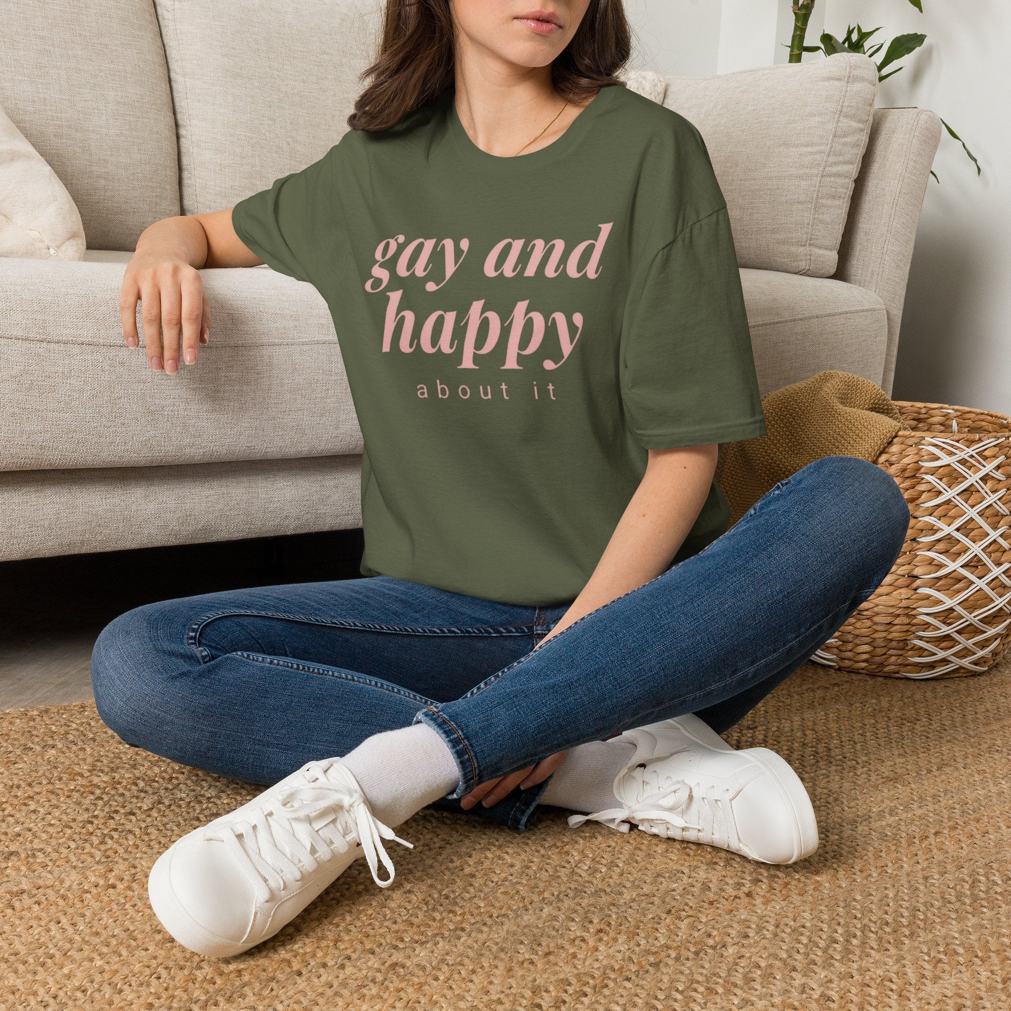 Gay & Happy About It T-Shirt