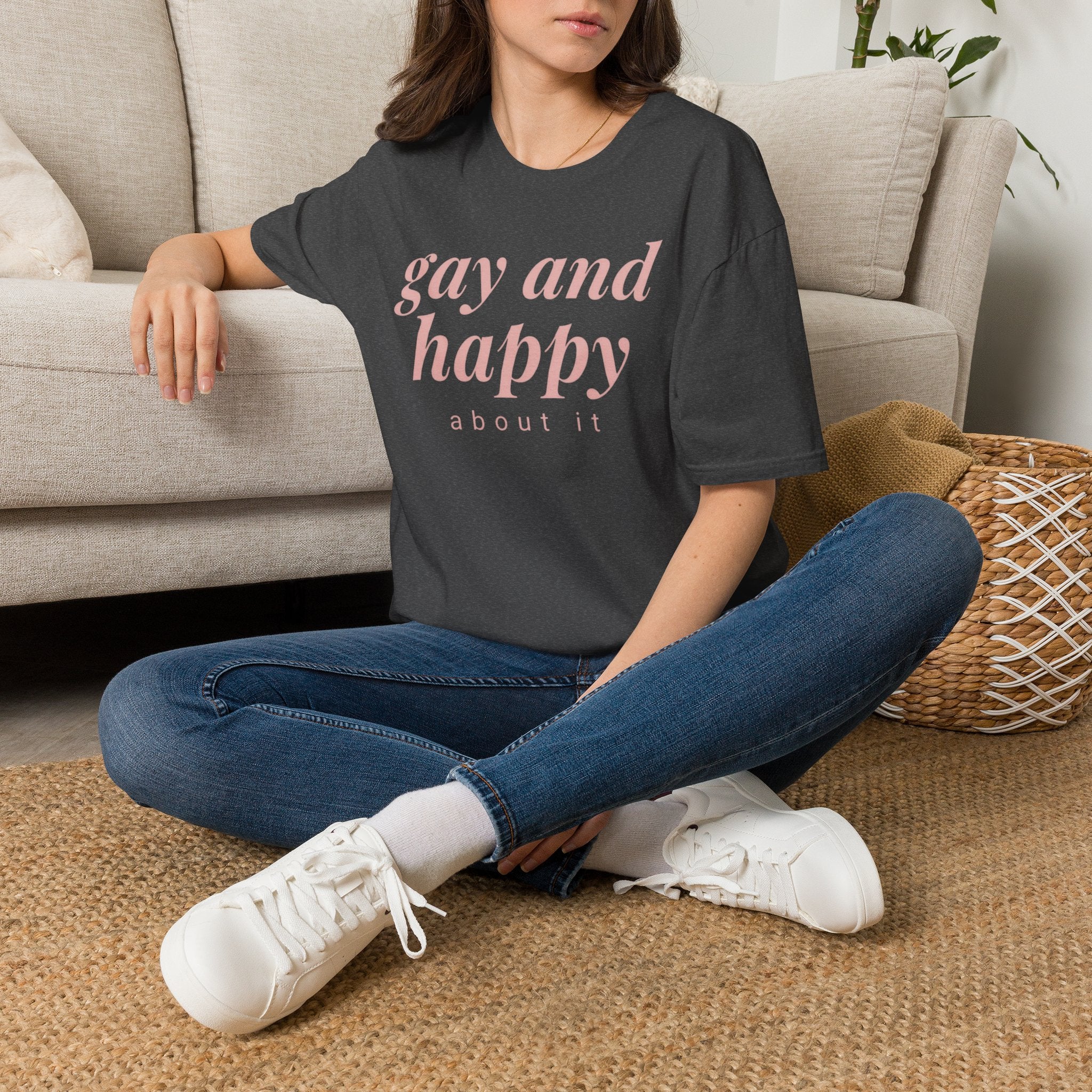 Gay & Happy About It T-Shirt