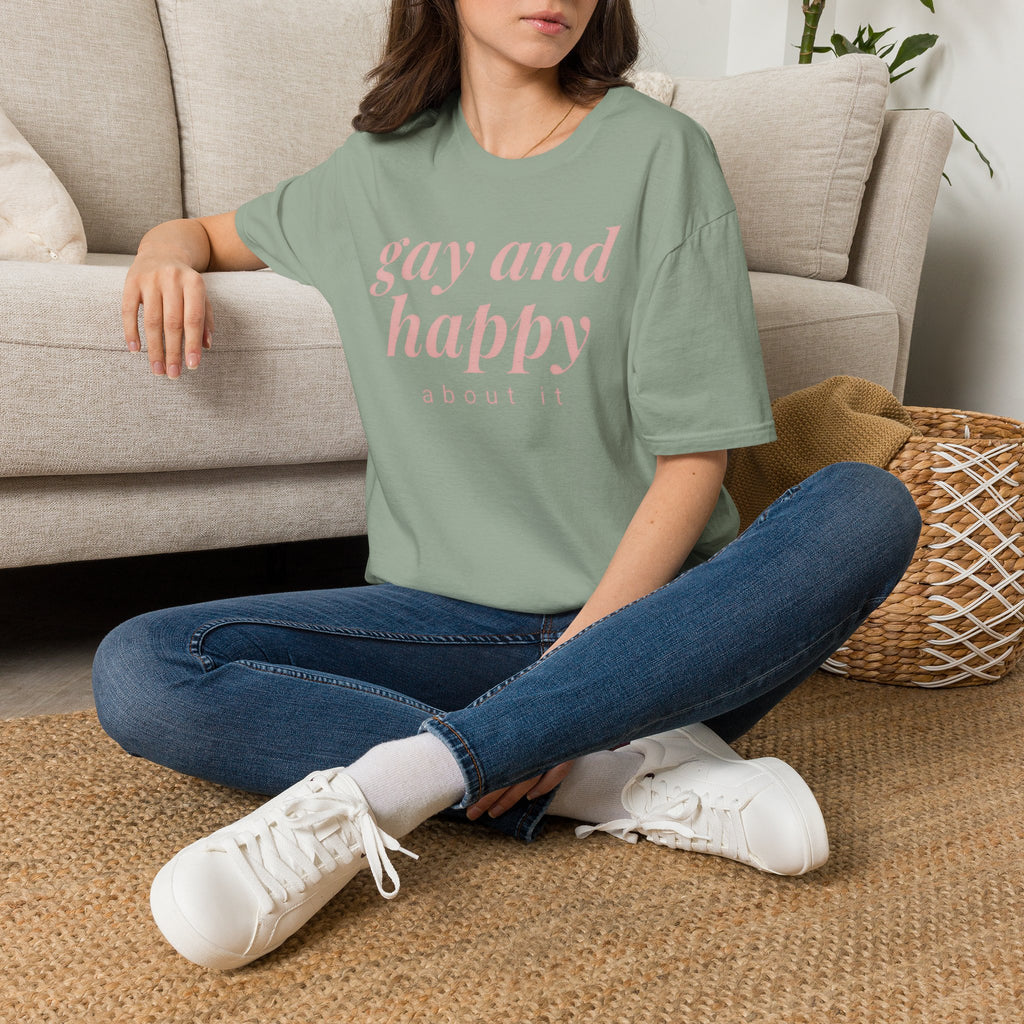 Gay & Happy About It T-Shirt