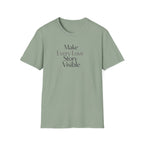 Make Every Love Story Visible (Blk/Grey Text) T-Shirt