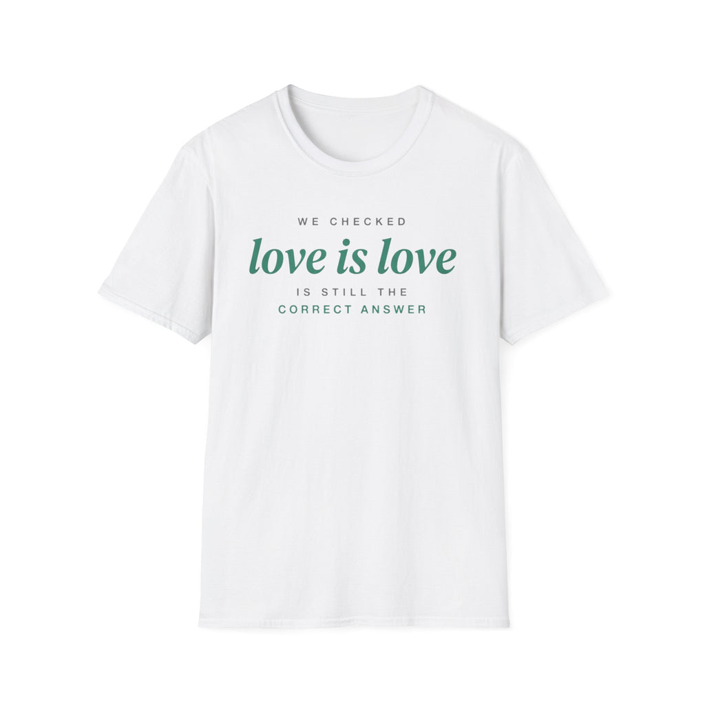 We Checked - Love is Love T-Shirt